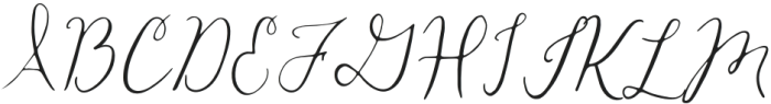 Honeybell Script - Regular otf (400) Font UPPERCASE