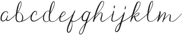 Honeybell Script - Regular otf (400) Font LOWERCASE