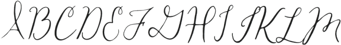 Honeybell Script - Rough otf (400) Font UPPERCASE