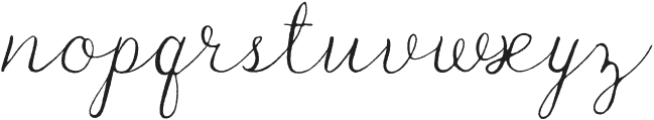 Honeybell Script - Rough otf (400) Font LOWERCASE