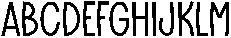 Honeydew Regular otf (400) Font UPPERCASE