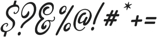 Honeydo Italic otf (400) Font OTHER CHARS