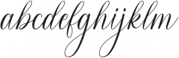 Honeylove otf (400) Font LOWERCASE