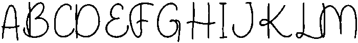 Honeymoon Regular otf (400) Font UPPERCASE