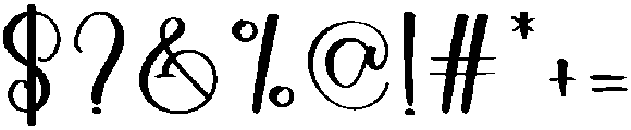 Honeymoon Regular otf (400) Font OTHER CHARS