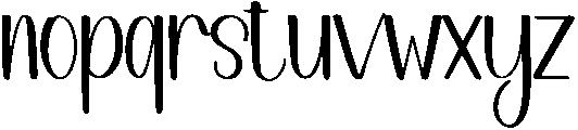 Honeymoon Regular otf (400) Font LOWERCASE