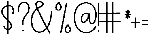 Honeymoon Regular otf (400) Font OTHER CHARS