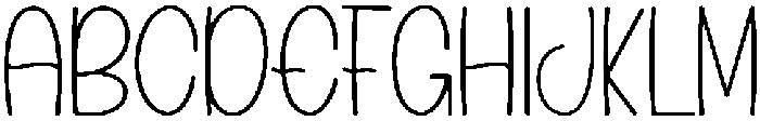 Honeymoon Regular otf (400) Font UPPERCASE