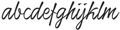 Honeymoon Upright otf (400) Font LOWERCASE