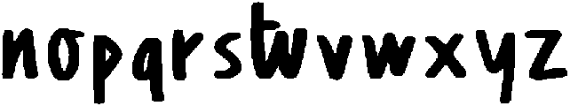 Hongb_bold Regular ttf (700) Font LOWERCASE