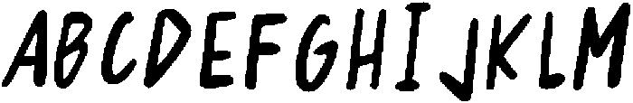 Hongb_italic Regular ttf (400) Font UPPERCASE