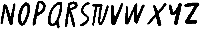 Hongb_italic Regular ttf (400) Font UPPERCASE