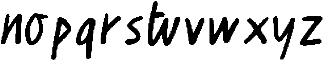 Hongb_italic Regular ttf (400) Font LOWERCASE