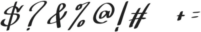 Hongkong Script Italic Regular otf (400) Font OTHER CHARS
