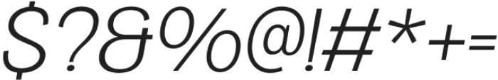 Honking Extra Light Italic otf (200) Font OTHER CHARS