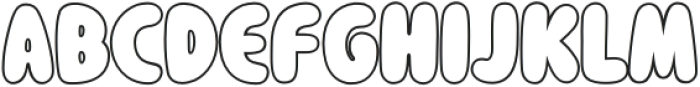 Hook Eyes Outline otf (400) Font LOWERCASE