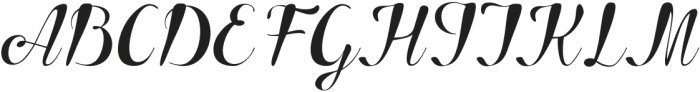 Hooley-Regular otf (400) Font UPPERCASE