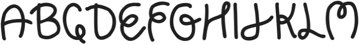 Hoop good Regular otf (400) Font UPPERCASE