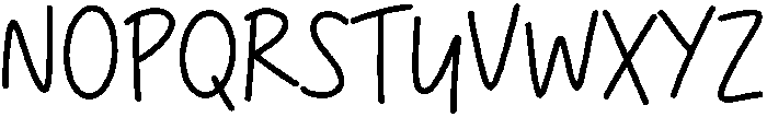 Hopefully Regular otf (400) Font UPPERCASE