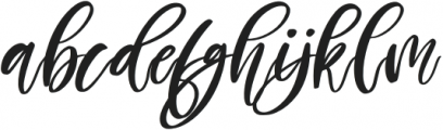 Hopelove Italic otf (400) Font LOWERCASE