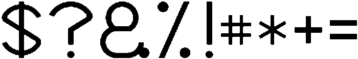 Hore otf (400) Font OTHER CHARS