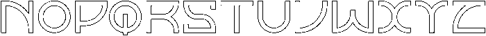 Horizon Outlinetwo otf (400) Font LOWERCASE