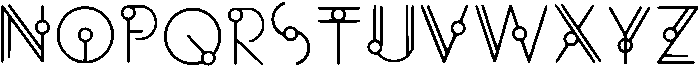 Horizon Regular otf (400) Font LOWERCASE