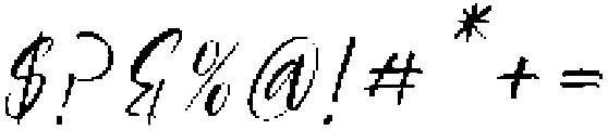 Horizon Serenity Italic otf (400) Font OTHER CHARS