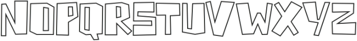 Horizone Outline otf (400) Font UPPERCASE