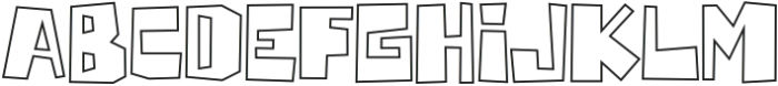 Horizone Outline otf (400) Font LOWERCASE