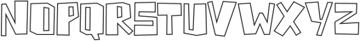 Horizone Outline otf (400) Font LOWERCASE