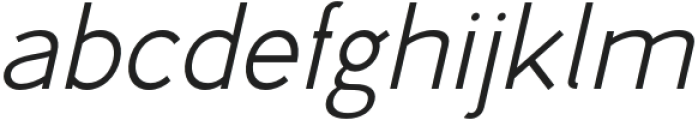 Horizonia Thin Italic otf (100) Font LOWERCASE