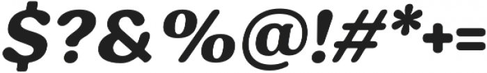 Hornbill Extra Bold Italic otf (700) Font OTHER CHARS