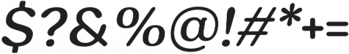 Hornbill Medium Italic otf (500) Font OTHER CHARS