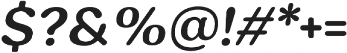 Hornbill Semi Bold Italic otf (600) Font OTHER CHARS