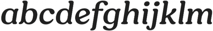 Hornbill Semi Bold Italic otf (600) Font LOWERCASE