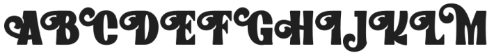 Horners Regular otf (400) Font UPPERCASE