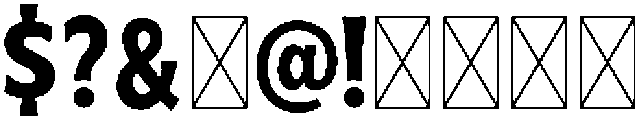 Horrible Regular otf (400) Font OTHER CHARS