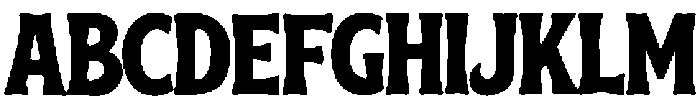 Horrible Regular otf (400) Font UPPERCASE