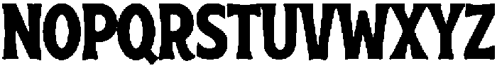 Horrible Regular otf (400) Font UPPERCASE