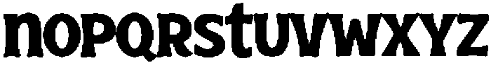 Horrible Regular otf (400) Font LOWERCASE