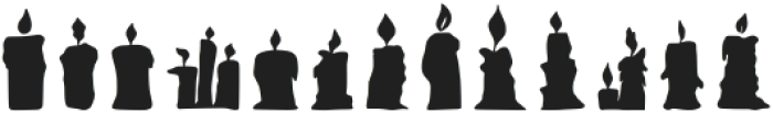 Horror Candle Regular otf (400) Font UPPERCASE