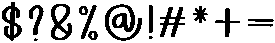 Horror Infander Regular otf (400) Font OTHER CHARS