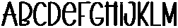 Horror Infander Regular otf (400) Font UPPERCASE