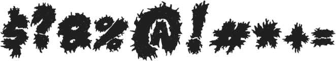Horror Metal otf (400) Font OTHER CHARS