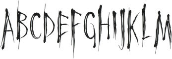 Horror Night otf (400) Font UPPERCASE