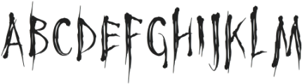 Horror Night otf (400) Font LOWERCASE