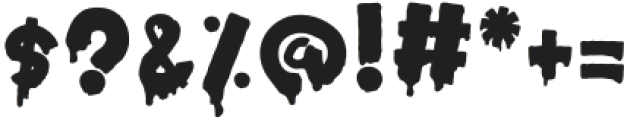 Horror Party Regular otf (400) Font OTHER CHARS
