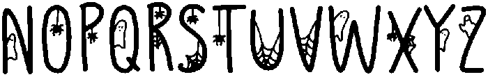 Horror Regular otf (400) Font UPPERCASE