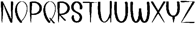 Horror Regular otf (400) Font LOWERCASE